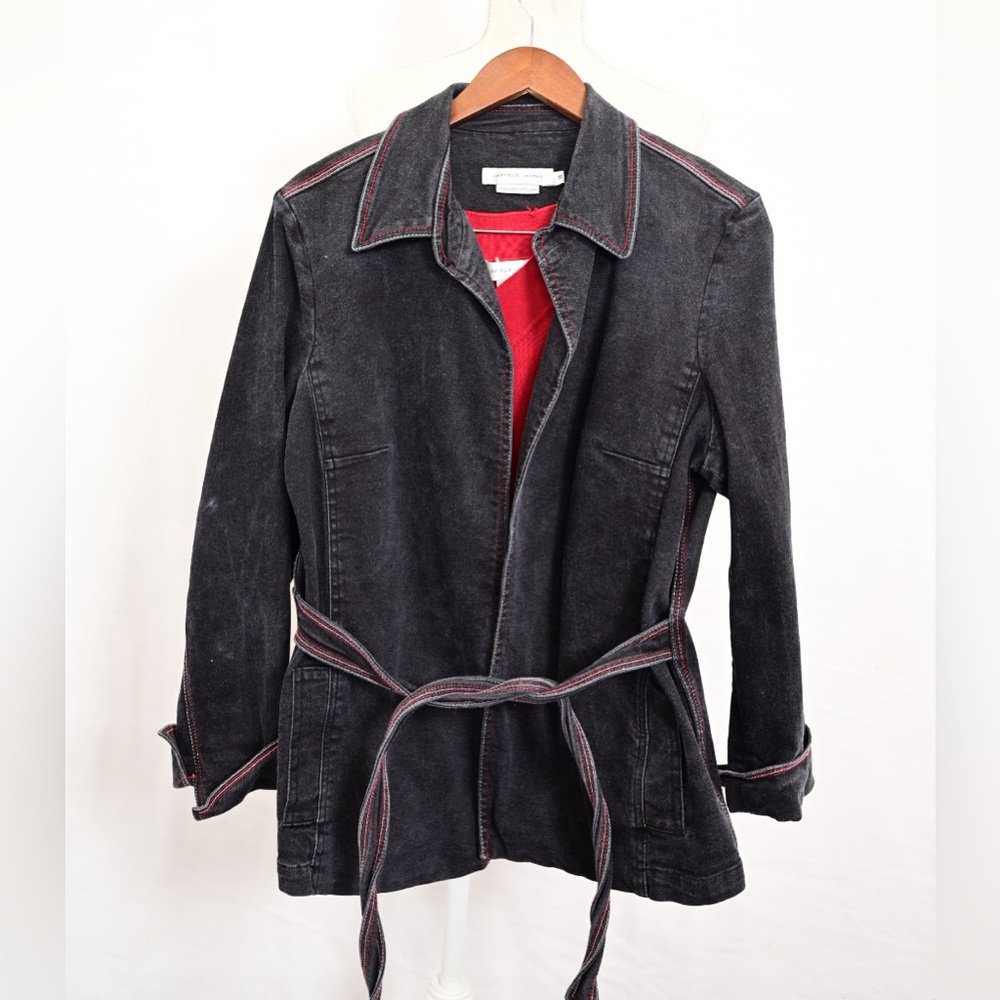 Vintage Jean Tie-front Jacket with Tank